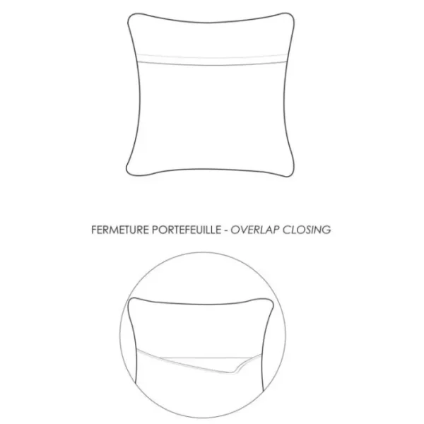 Coussin Uni Laly Lin, Vivaraise