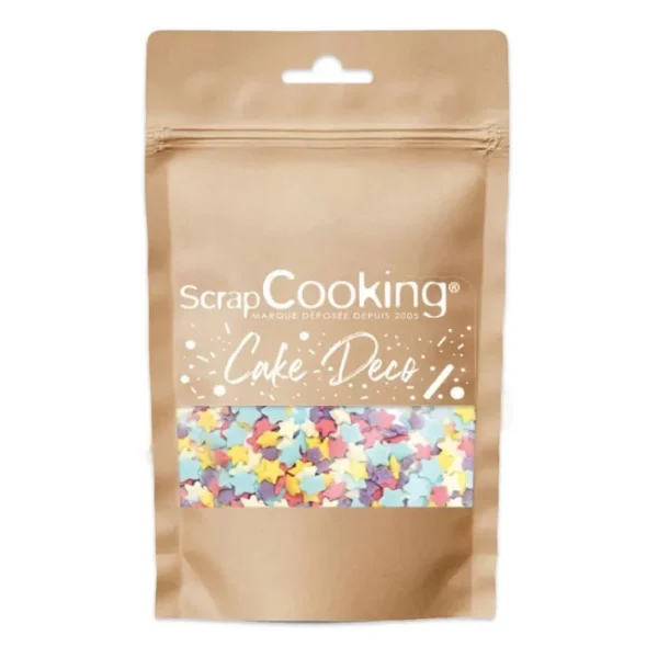 Décors Sucrés Étoiles Rainbow 55g, ScrapCooking