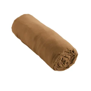 Drap housse Gaïa Camel en gaze de coton, L'effet papillon