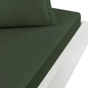 Drap Housse Soft Percale Eucalyptus, Sensei