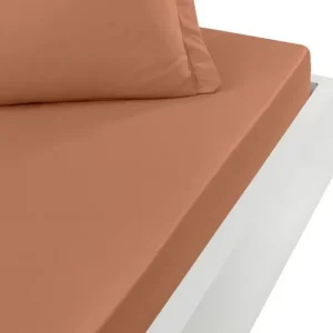 Drap Housse Soft Percale Brique, Sensei