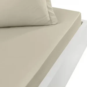 Drap Housse Soft Percale Ficelle, Sensei