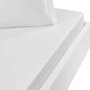 Drap Housse Soft Percale Blanc, Sensei