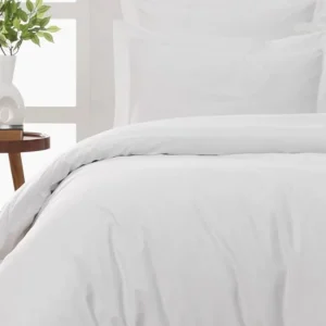 Drap Plat Soft Percale Blanc, Sensei