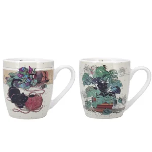 Duo mini mug Bug Art Chaton Pelote/Monstera, Kiub