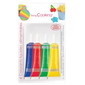 Ensemble 4 colorants alimentaires, Scrapcooking