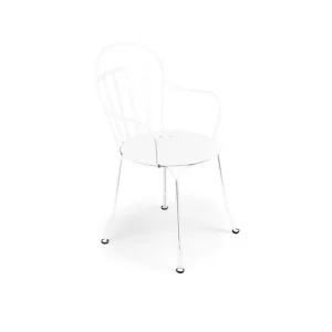 Fauteuil Louvre blanc empilable, Fermob