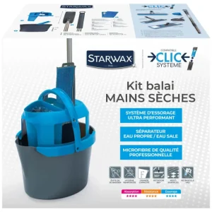 Kit Balai mains sèches Clic Système, Starwax