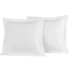 Lot de 2 taies d'oreiller Soft Percale Blanc, Sensei