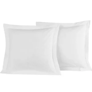 Lot de 2 taies d'oreiller Soft Percale Blanc, Sensei