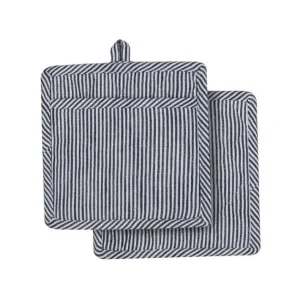 2 maniques de cuisine Lina Stripe Navy, Ladelle