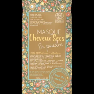 Masque Cheveux secs en poudre, mas du roseau