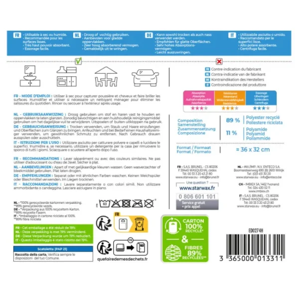 Microfibre Multi-usages, Starwax