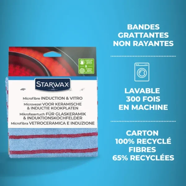 Microfibre pour Vitroceram et induction, Starwax