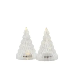 2 mini-sapins transparents led Lucy, Sirius