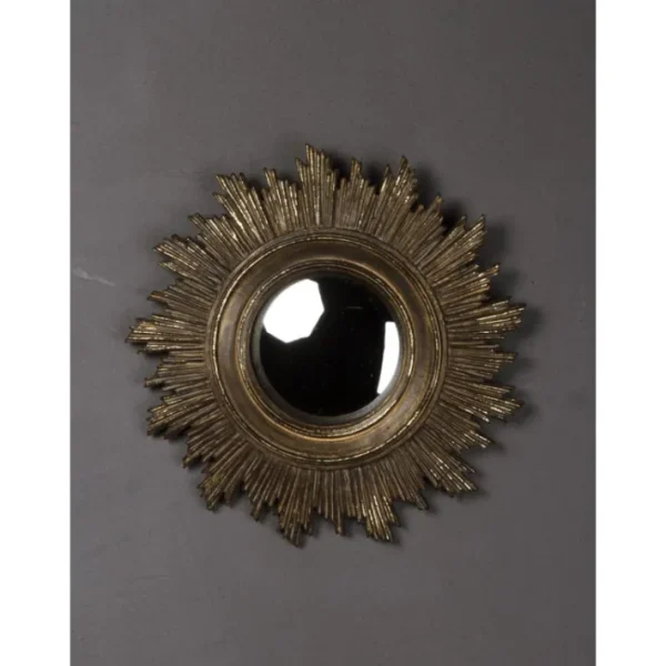 Miroir convexe Soleil doré antique, Chehoma