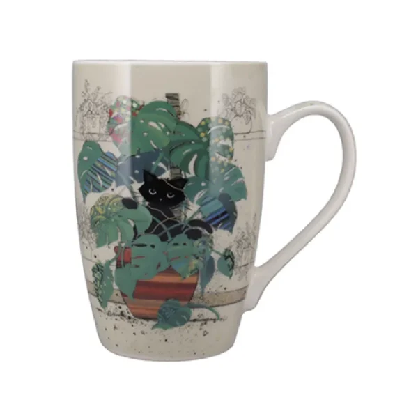 Mug XL 49 cl Bug Art Chaton Monstera, Kiub