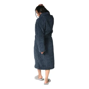 Peignoir polaire Warm Wool Bleu Nuit, Sensei