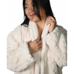 Peignoir polaire Warm Wool Ecru, Sensei