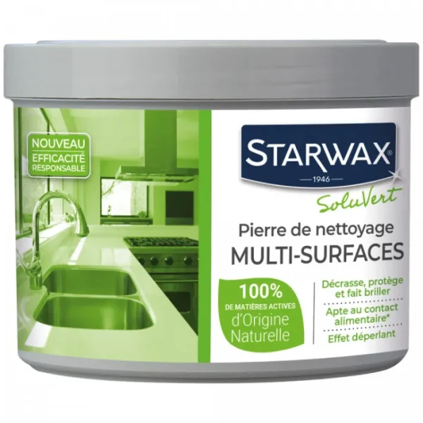 Pierre de nettoyage multi-surfaces soluvert, Starwax