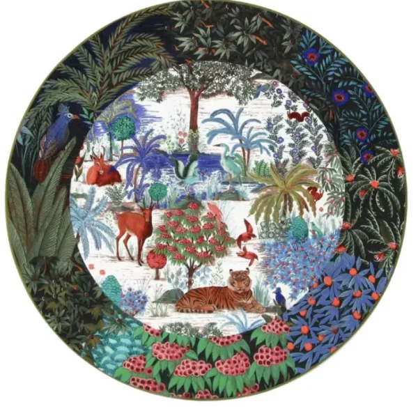 Plat à gâteaux Jardin du Palais, Faïencerie de Gien