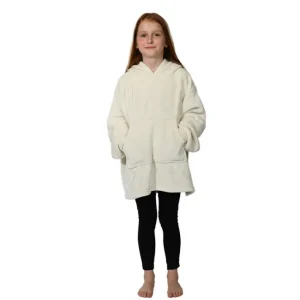 Poncho polaire pour enfant à capuche Ginger Neige, Sensei