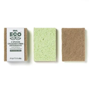 2 éponges en cellulose anti-rayures mr.ECO, Martini Spa