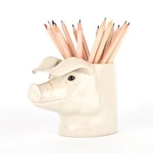 Pot à crayon Cochon, Quail Ceramics UK