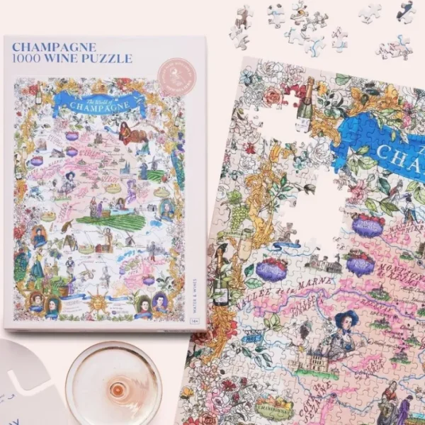 Puzzle de 1000 pièces Champagne, Water & Wine