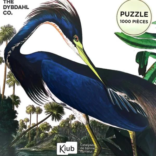 Puzzle de 1000 pièces Grue Bleue, Kiub