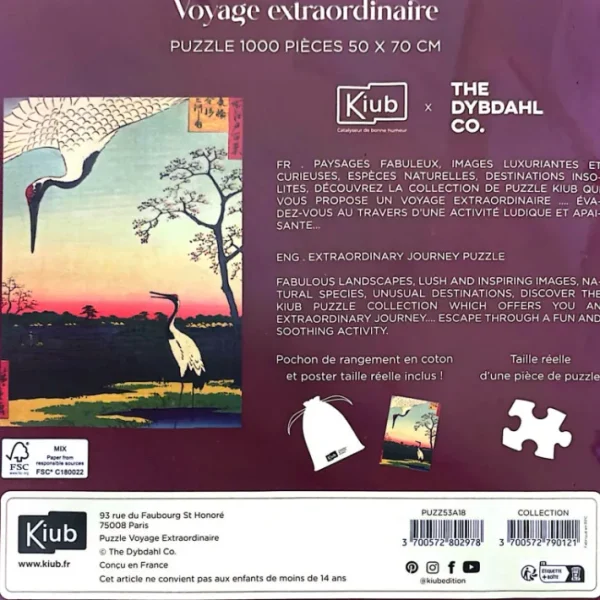 Puzzle de 1000 pièces Grues, Kiub