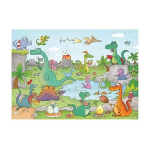 Puzzle en bois 24 pièces Les Dinosaures, Wilson Jeux