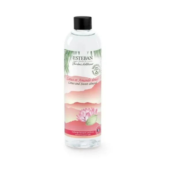 Recharge de bouquet parfumé 250ml Lotus et Amande Douce, Esteban