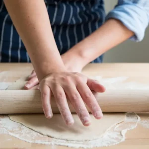 Rouleau à pâtisserie et pizza en bois de hêtre, Patisse