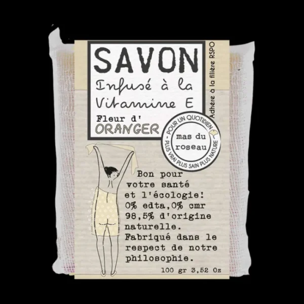 Savon végétal parfumé Fleur d'oranger, mas du roseau