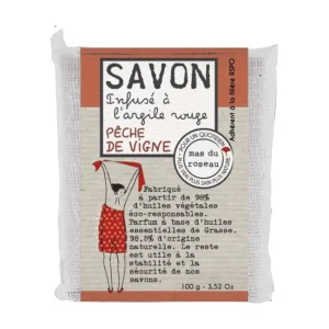 Savon végétal parfumé Pêche de vigne, mas du roseau