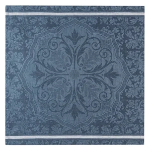 Serviette de table Armoiries Lin Céruléen, Le Jacquard Français