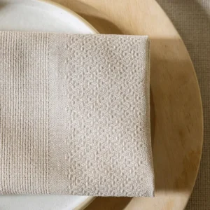 Serviette de table Slow Life Re-use Bois, Le Jacquard Français