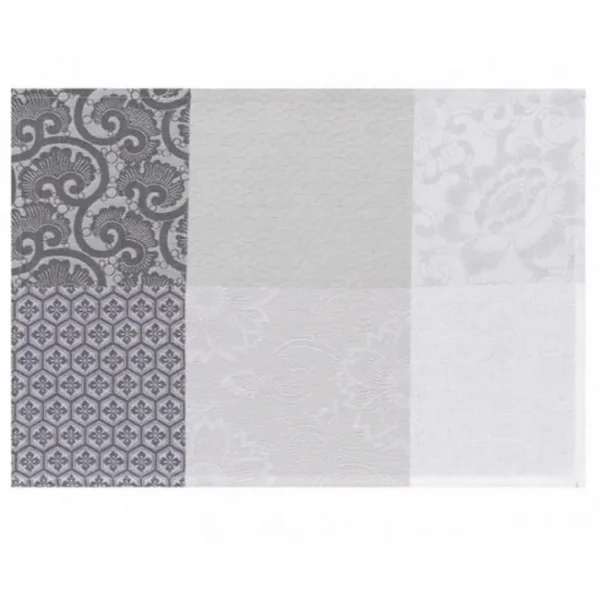 Set de table enduit Fleurs de Kyoto Brume, Le Jacquard Français