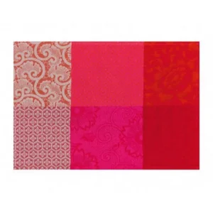 Set de table Fleurs de Kyoto Cerise, Le Jacquard Français