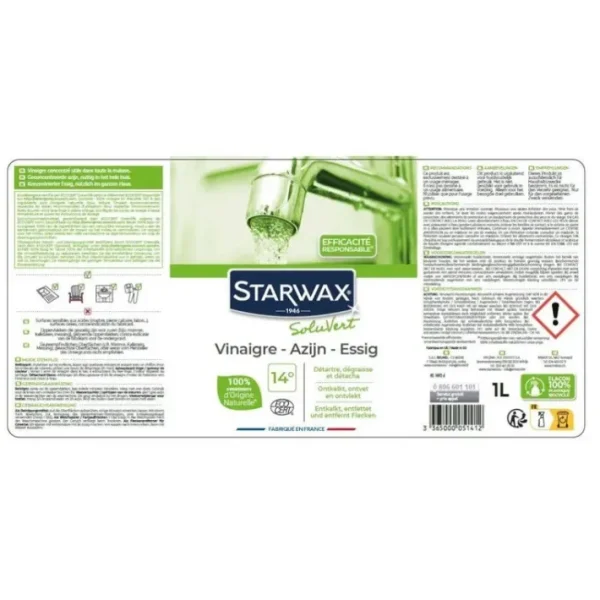 Spray vinaigre 14° Soluvert, Starwax