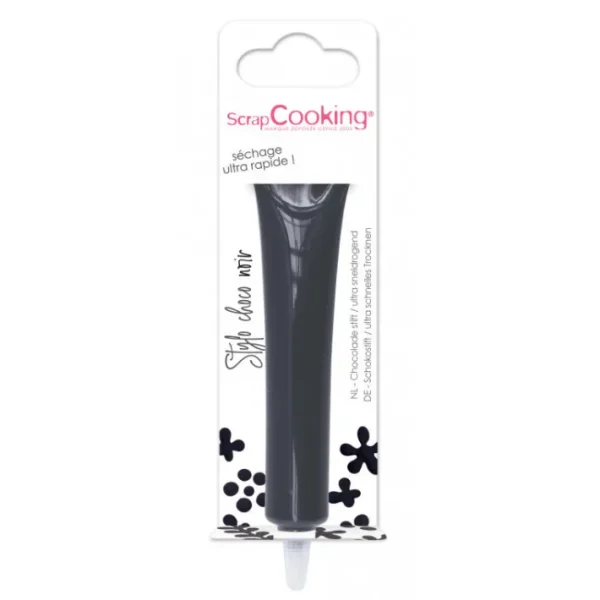 Stylo goût choco Noir, ScrapCooking