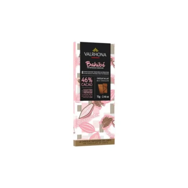 Tablette chocolat lait Bahibé 46%, Valrhona