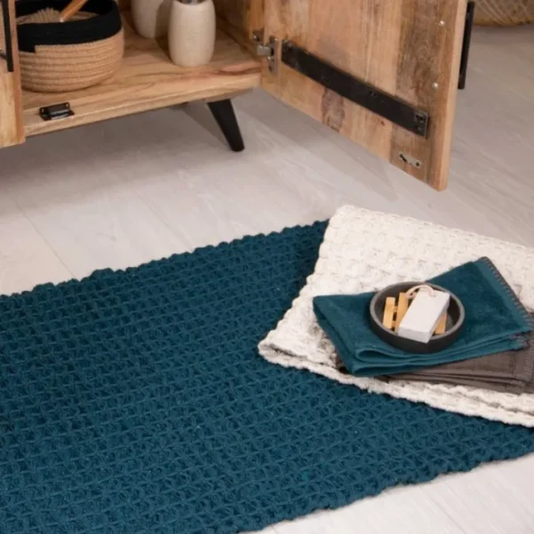 Tapis de bain Bath en coton recyclé, Sud Etoffe