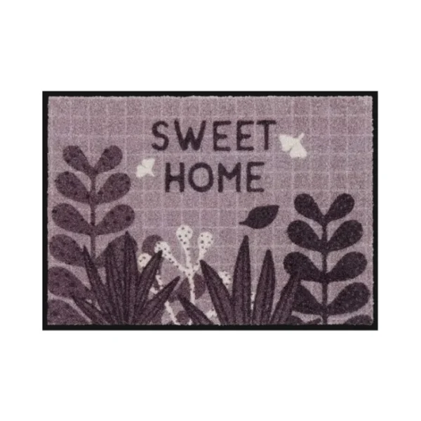 Tapis de patio Home Sweet Home, Derrière la porte