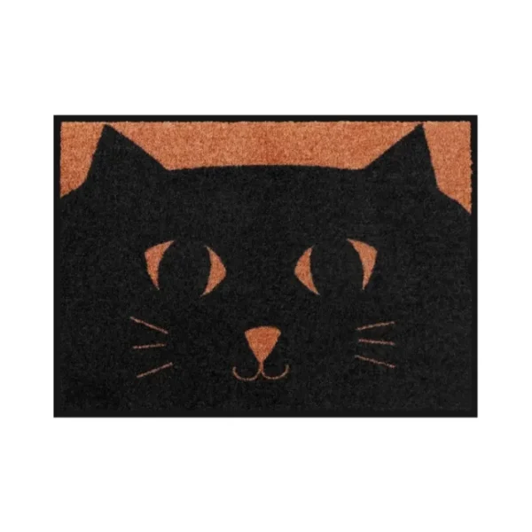 Tapis de patio Matou, Derrière la porte
