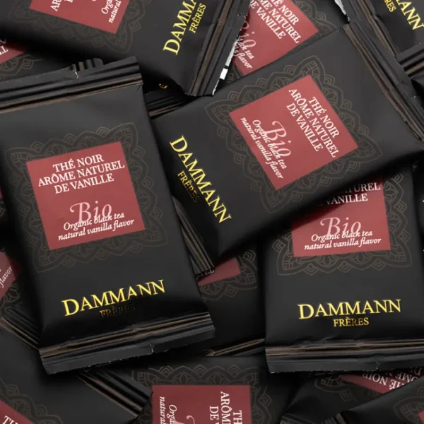 Thé noir bio arôme naturel de vanille en sachets, Dammann Frères