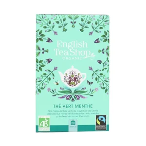 Thé Vert Bio Menthe 20 sachets, English Tea Shop