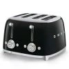 Toaster 4 tranches Années 50 Noir, SMEG