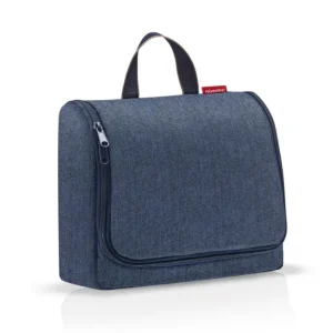 Toiletbag XL Herringbone Dark Blue, Reisenthel